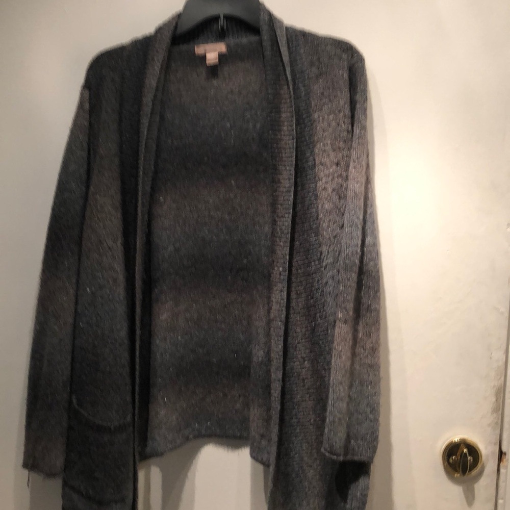 Gray cardigan